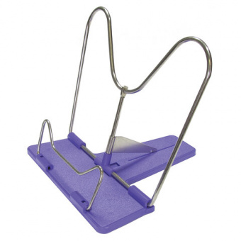 Подставка для книг, пластик/металл никелированный, европодвес, GLOBUS, 0001