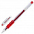 Ручка гелевая с грипом PILOT "G-1 Grip", КРАСНАЯ, корпус прозрачный, узел 0,5 мм, линия письма 0,3 мм, BLGP-G1-5, BLGP-G1-5