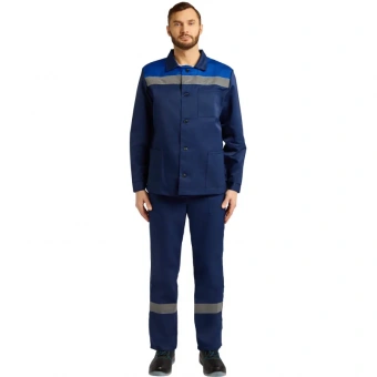 Костюм летний муж. л16-КБР с СОП син/вас (р.60-62) 170-176