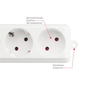 Сетевой фильтр Power Cube PRO, 3.0 м белый 16А/3,5кВт(SPL(5+1)-16B-P-3М)