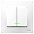 Выключатель 2-клав. с подсв. 10А SE Blanca Белый (BLNVS010511)