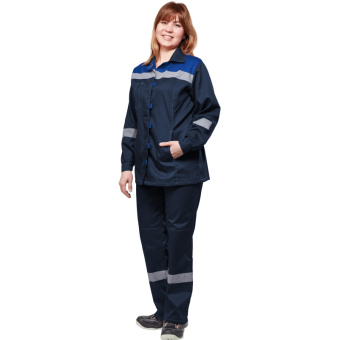 Костюм летний жен. л20-КБР син/вас (р.48-50) 158-164 (Арсенал-СП)