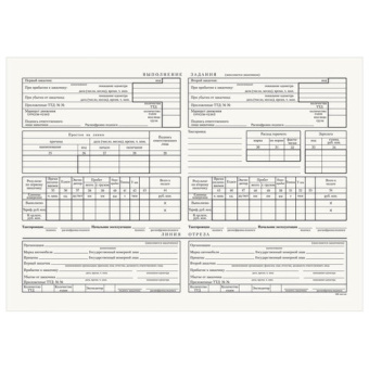 Бланк бухгалтерский типографский "Путевой лист грузового автомобиля с талоном", А4 (198х275 мм), СПА
