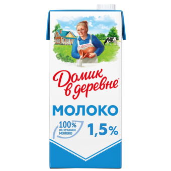 Молоко Домик в Деревне 1,5% 950г