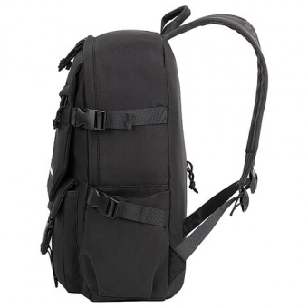 Рюкзак HEIKKI FUSION (ХЕЙКИ) универсальный, отделение для ноутбука, карман-антивор, черный, 43х30х14