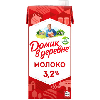 Молоко Домик в Деревне 3,2% 950г(К-опт1124701)(М317126)