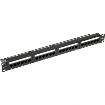 Патч-панель REXANT (02-0031) с кабельн орг.19,1U,24 порта,UTP,RJ-45,CAT5e