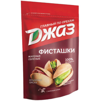 Фисташки ДЖАЗ жареные соленые, 130 г, 2512
