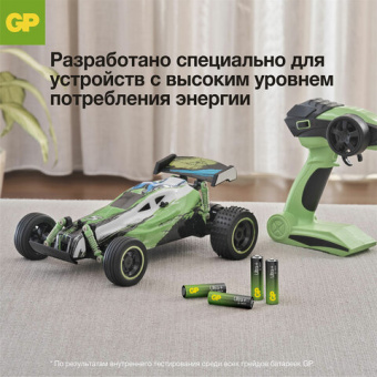 Батарейки КОМПЛЕКТ 4 шт., GP Ultra Plus, AA (LR06, 15А), алкалиновые, пальчиковые, блистер, 15AUP-2C