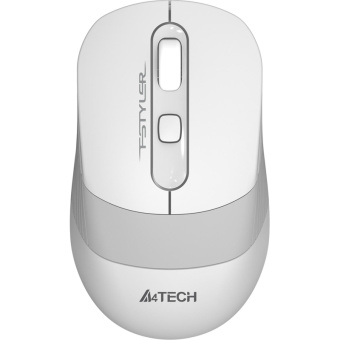 Мышь компьютерная A4Tech Fstyler (FG10 WHITE)бел/сер/2000dpi/беспроводн/3кн