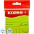 Блок-кубик Kores бум.для зам. 75х75 неоновая зеленая 100л. '47077