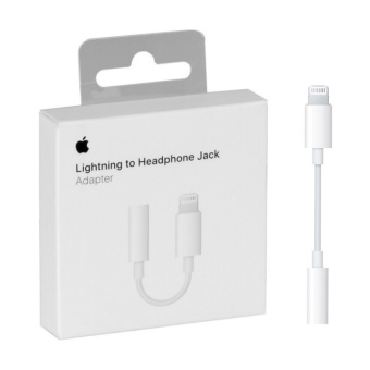 Адаптер Apple Lightning - 3.5 mm Headphone Jack Adapter, бел, MMX62ZM/A