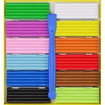 Пластилин 12цв,Юный художник,со стеком,280045