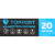 Удлинитель Topfort бублик КГ 2x2,5 кв.мм 20м 16А 1 гнездо б/з.,с/загл.,IP44