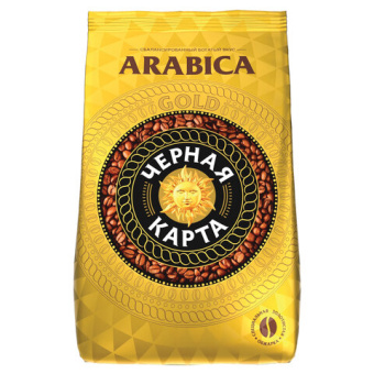 Кофе в зернах ЧЕРНАЯ КАРТА "Gold", 1 кг, вакуумная упаковка