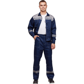 Костюм летний муж. л20-КБР синий/сер (р.52-54) 170-176 (Арсенал-СП)