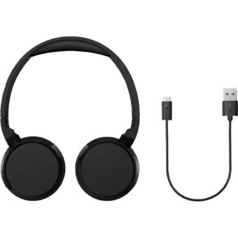 Наушники Philips TAH4209BK/00, Bluetooth, накладные, черный