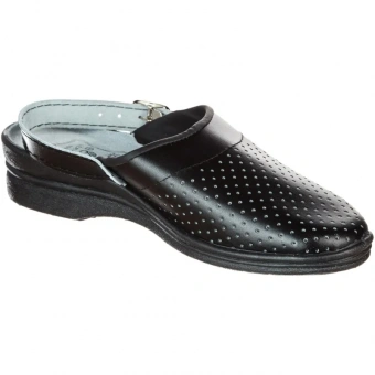 Спец.обувь Сабо жен.нат.кожа цв.чёрный(р.37) (4-12-7)