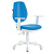 Кресло BRABIX "Fancy MG-201W", с подлокотниками, пластик белый, голубое, 532411, MG-201W_532411