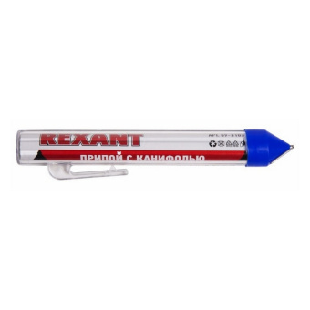 Припой с канифолью REXANT, 20 г, d=1.0 мм, колба (09-3103)