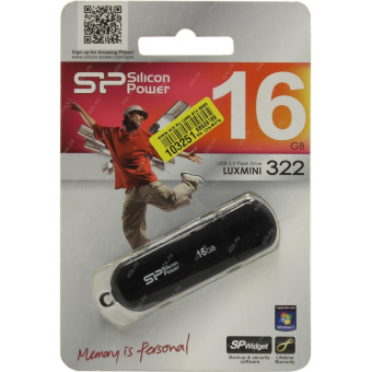 Флеш-память Silicon Power Luxmini 322 16GB black