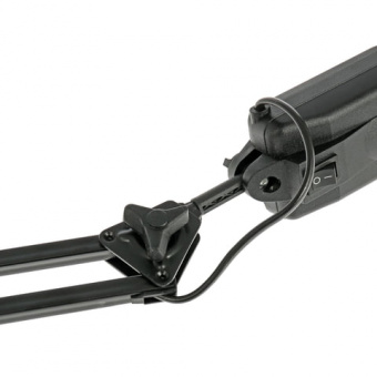 Светильник настольный "Дельта", на струбцине, люминесцентный, 11 Вт, черный, высота 70 см, 2G7