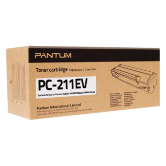 Картридж лазерный PANTUM (PC-211P) ресурс 1600 стр., оригинальный (PC-211EV)