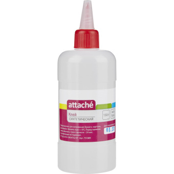Клей канцелярский синтетический Attache 150 мл пластиковый аппликатор