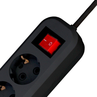 Сетевой фильтр Progix SF4PB5 4р/5м черный, 3х0,75мм, 10А/2000Вт