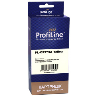 Картридж струйный ProfiLine C9373A №72 желт. для HP DesignJet T1120ps/T1200