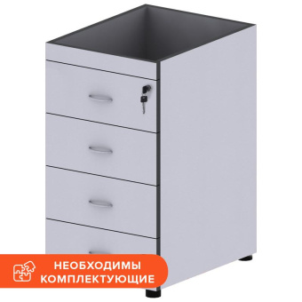 СпецМеб MS_Агат Тумба приставная АСС-22 серый