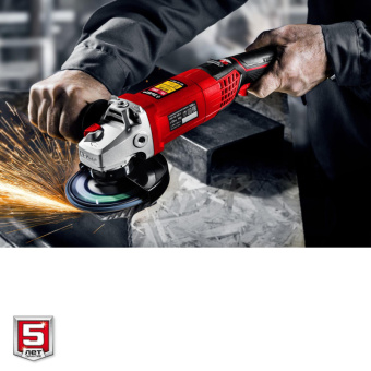 Шлифмашина угловая компакт ЗУБР УШМ-125-1205 Э, 125 мм, 1200 Вт