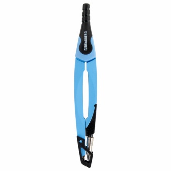 Готовальня BRAUBERG ULTRA, 4 предмета: циркуль 135 мм, запасной грифель, насадка, аквамариновый цвет, 210822