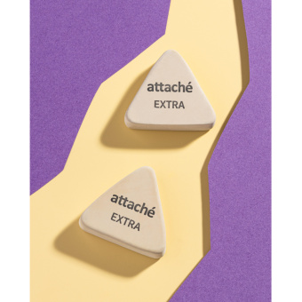 Ластик Attache Extra натуральный каучук треугольный 40x38x10 мм