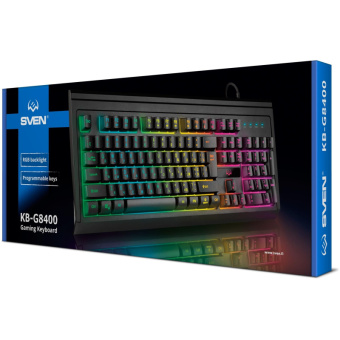 Клавиатура SVEN KB-G8400 (104кл, ПО, RGB-RGB) (SV-021504)
