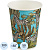 Стакан одноразовый бум односл. 300мл d-90мм SP12 Zebra 50шт/уп