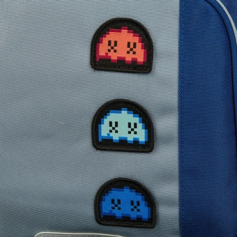 Рюкзак школьный Комус Класс case синий/серый, пенал, 2 отд