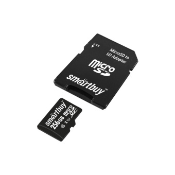 Карта памяти SmartBuy microSDXC 256Gb UHS-I Cl10 +ад, SB256GBSDCL10-01
