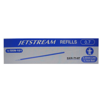 Стержень шариковый масляный UNI "JetStream", 121 мм, СИНИЙ, узел 0,7 мм, линия письма 0,35 мм, SXR-7