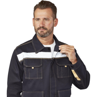 Костюм рабочий летний муж л44-КПК т.син/беж (р.52-54) 182-188 (Троя)