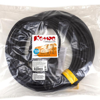Удлинитель КОМУС КГ 3х1,5кв.мм. 30м 16А с заземлением, с заглушкой, IP44