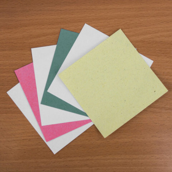 Блок для записей STAFF, проклеенный, куб 8х8 см, 350 листов, цветной, чередование с белым, 120384