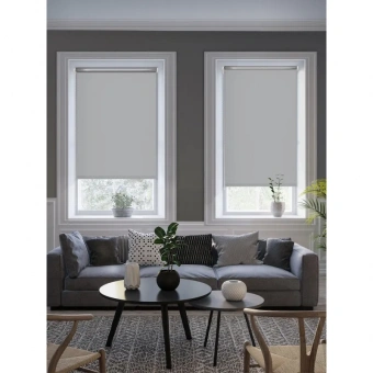 Рулонная штора Комус Мебель blackout silver 537837 V2, 55х160, серый