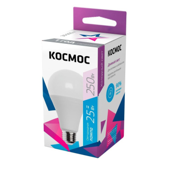 Лампа светодиодная КОСМОС А65 LkecLED25wA65E2765 25W Е27 6500K