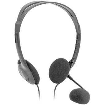 Наушники с микрофоном (гарнитура) DEFENDER HN-102, проводная, 1,8 м, стерео, с оголовьем, регулятор