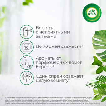 Сменный баллон для автоматического освежителя Air Wick Pure Цветущая сакура 250 мл