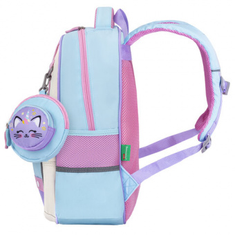 Рюкзак BRAUBERG KIDS MODE с кошельком в комплекте, 1 отделение, "Little sweetie", 39х28x15 см, 27312