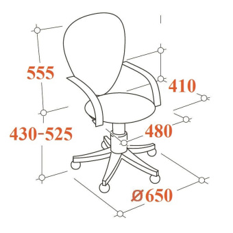 Кресло офисное Easy Chair 225 черное (искусственная кожа/сетка, металл)