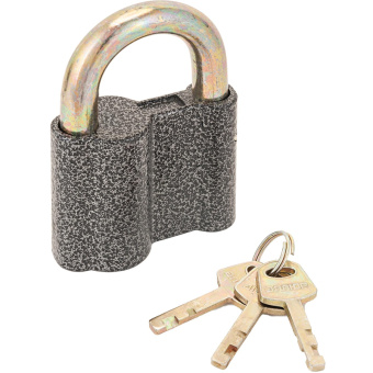 Замок навесной УЗК Аллюр ВС2-27С (55xd=10) алюм.сплав антич/серебро (3кл)