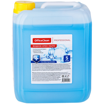 Мыло-крем жидкое OfficeClean "Professional. Антибактериальное", нейтральное, канистра, 5л